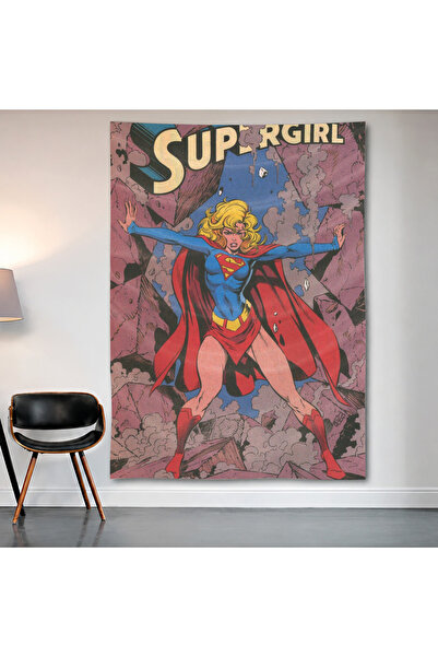 Geek Cultcha Supergirl Dc Comics Wall Covering Wall Tapestry First Quality Sa...