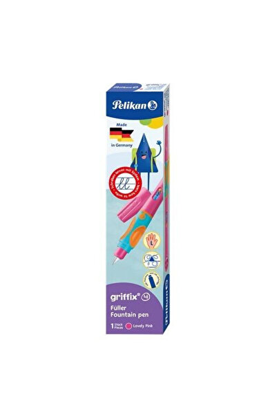 Pelikan Stilou Griffix Lovely Pink pentru stangaci multicolor