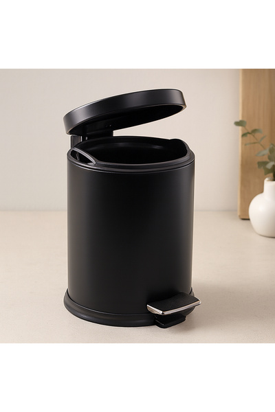 magicool Pedal Metal Trash Can 5 L Black