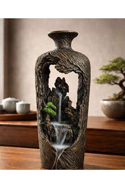 Yaratıcı sanatlar atölyesi Decorative Stone Cast Waterfall Backflow Incense B...