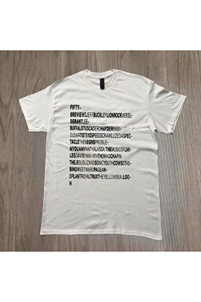 Grafftee Clothing تي شيرت مطبوع عليه نصوص موسيقية بسيطة للجنسين مقاس كبير