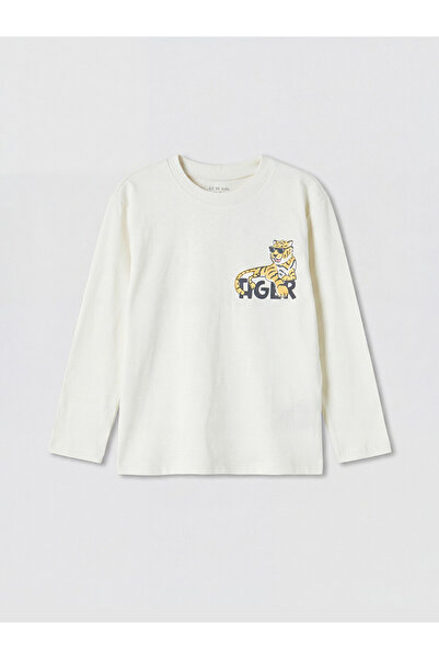 LC Waikiki Tricou de băieți cu guler rotund și imprimeu