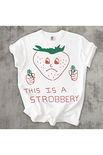 Grafftee Clothing This Is Strobbery Printed Unisex Oversize T-Shirt