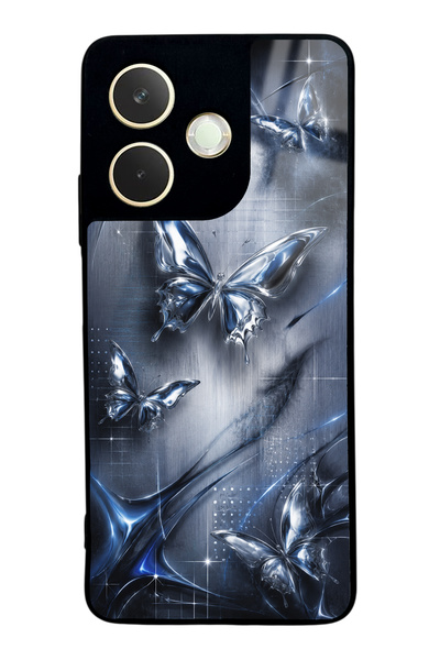 Spoyi Oppo A5 Pro Midnight Chrome Butterfly Design Glossy Phone Case