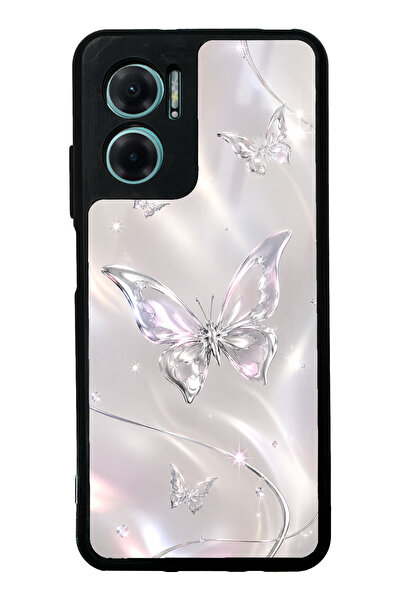 Spoyi Xiaomi Redmi Note 11E Crystal Whisper Butterfly Tasarımlı Glossy Telefo...