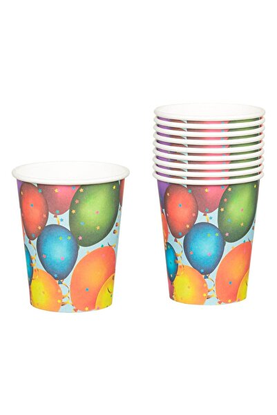 Baloane Vesele Set 10 Pahare Cu Baloane Multicolore PHR8