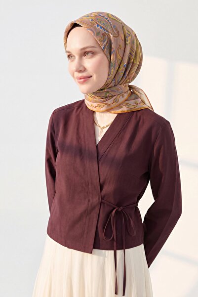 Silk Home Soft Eşarp Şal Motif Vizon