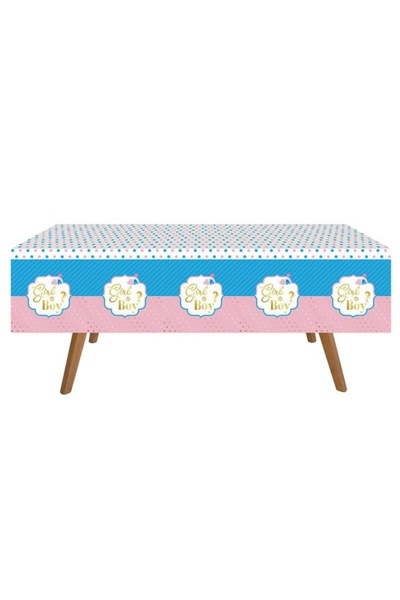 Baloane Vesele Fata De Masa Boy Or Girl Gender Reveal FDM30