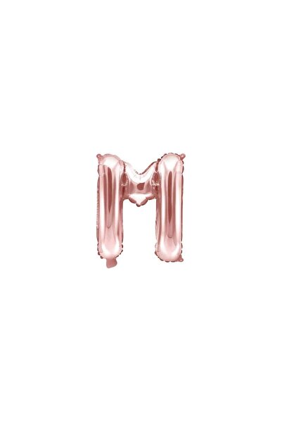 Baloane Vesele Balon Folie Litera M Rose Gold 40 cm LTR1-M