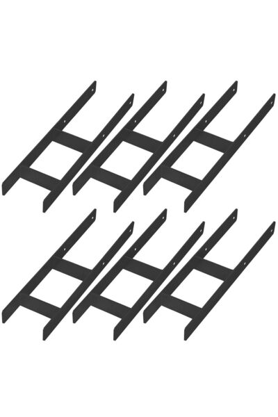 KOTARBAU Bază tip H pentru ancorare suport, din oțel galvanizat negru, 150 MM...