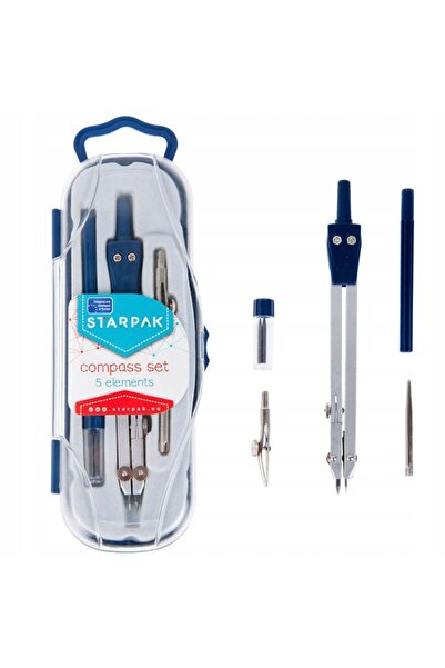 Starpak Set cu compas metalic, Starpak, Albastru