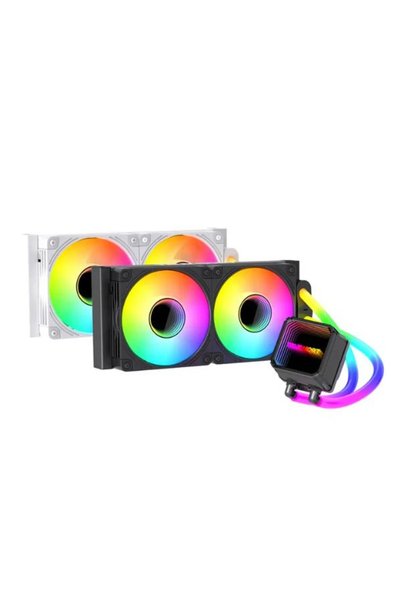 TRUE NORT 240I RGB AIO Liquid CPU Cooler, 240mm Radiator with Multi Layer Light Effect Display, Dual Pre-Installed RGB Fans, Hydraulic Bearings Type, Intel/AMD Support | TN-240I
