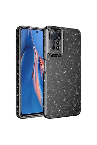 zore Xiaomi Redmi Note 12 Pro 4g Case Camera Protected Glittery Silicone Supe...