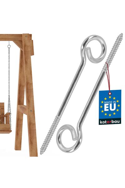 KOTARBAU Cârlig de leagăn de tavan, tip înfășurare, cu înșurubare, din oțel i...