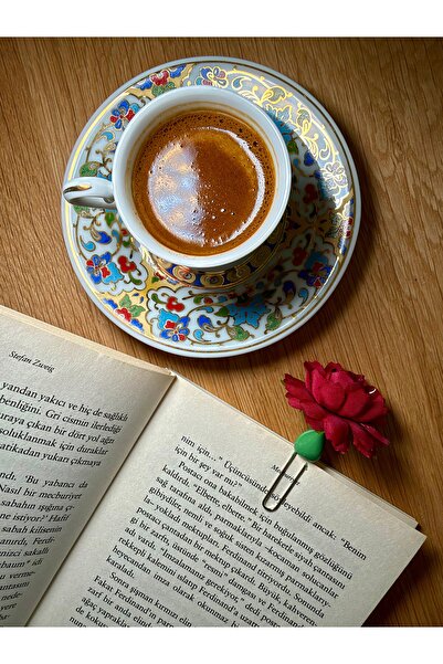 Güsvent Desingn Co El Yapımı Çiçekli Vazo Kitap Ayracı