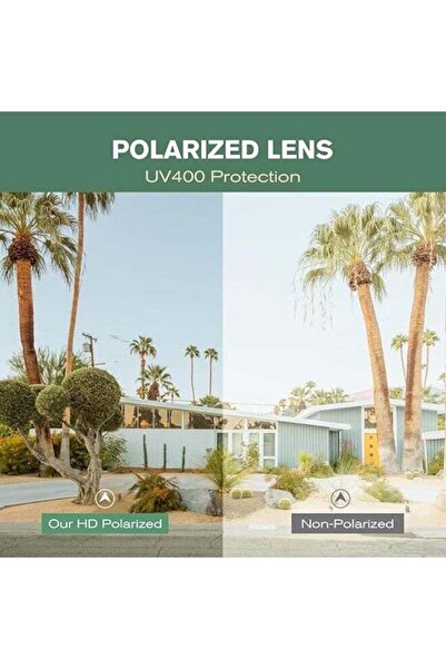 Mirfa Polarized UV400 Protection Sunglasses - Lightweight TR90 Frame - Spring Hinges for Driving and