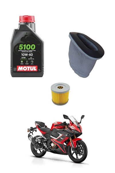 MOTOHANE RKS SRK 125-R Motul Bakım Seti Hava Filtresi ve Yağ Filtresi Set