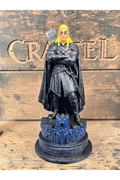 CRAFTEL Yüzüklerin Efendisi Legolas Elfi Satranç Atı Veziri 3D Figür El Boyam...