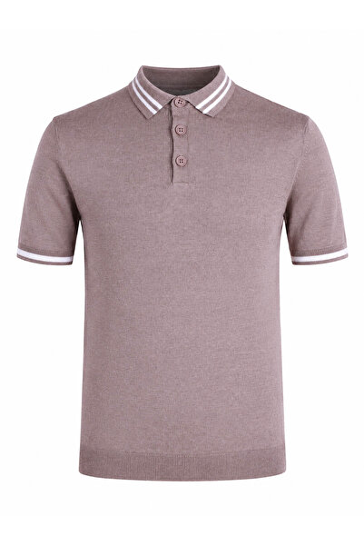 trender Muška polo majica sa dugmićima od nerca 17351
