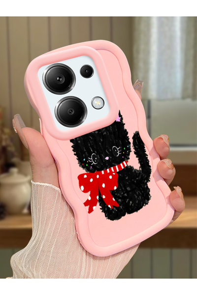 Hontinga Poco M6 Pro 4g Compatible Case Camera Protector Pink Silicone Couple...