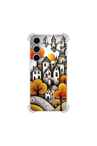 PrintiFy Samsung Galaxy S25 ile Uyumlu Düşlerin Dansı Serisi Göçebe Şatolar T...