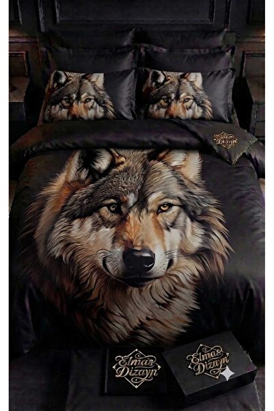 Elmas Dizayn Special Design Brand Double Duvet Cover Set Organic Satin & Cott...