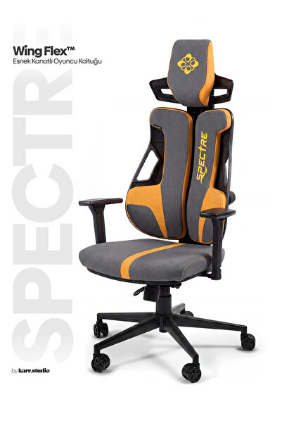 Karr Gaming Spectre Oyuncu Koltuğu - Gri/Turuncu