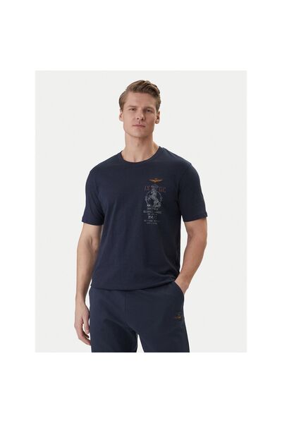Aeronautica Militare Tricou bărbătesc 261TS2543UJ00686 Bleumarin
