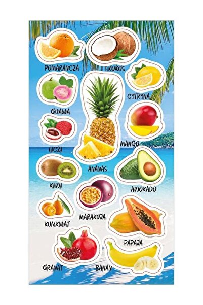 OEM Set de stickere cu fructe tropicale, Ranok-Creative, Multicolor