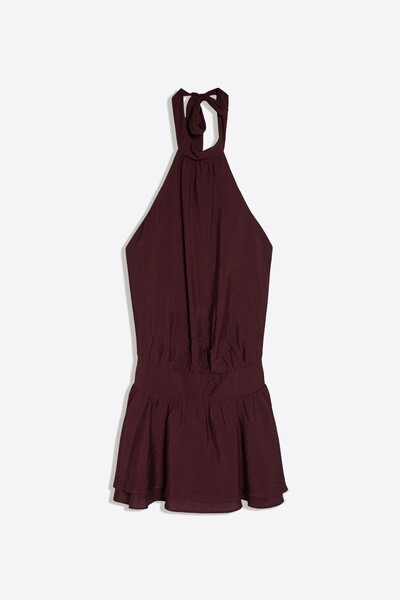 Bershka Halter yaka mini elbise