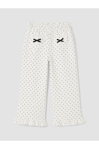 LC Waikiki Peak New Season Bowknot Girls' Gabardine Trousers