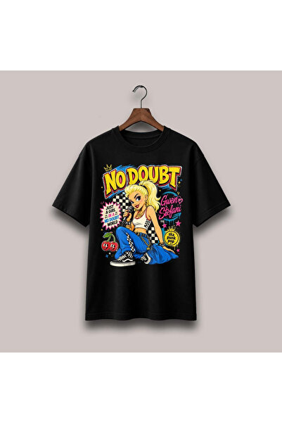Grafftee Clothing Μπλουζάκι Unisex Oversize με στάμπα No Doubt