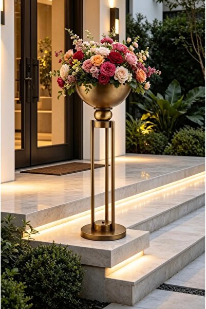 Le Atölye Seta Bronz Ayaklı Saksılık 100cm