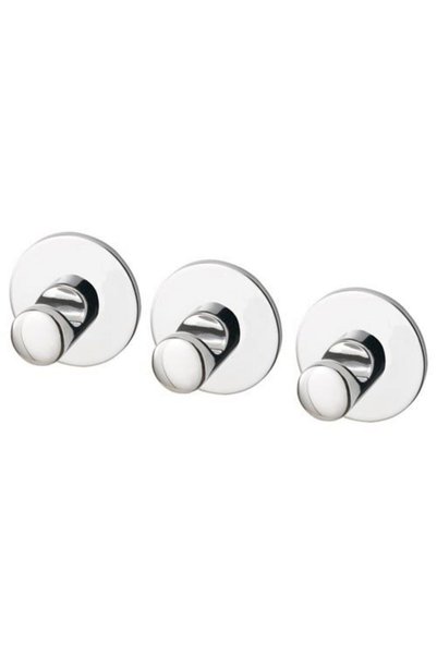 IKEA 3 Adet Kendinden Yapışkanlı Banyo Askısı Seti Çap: 4.6 Cm Duvar Askısı H...