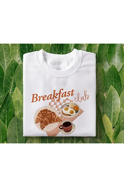 Grafftee Clothing Μπλουζάκι με στάμπα Breakfast Club, Unisex, Oversize
