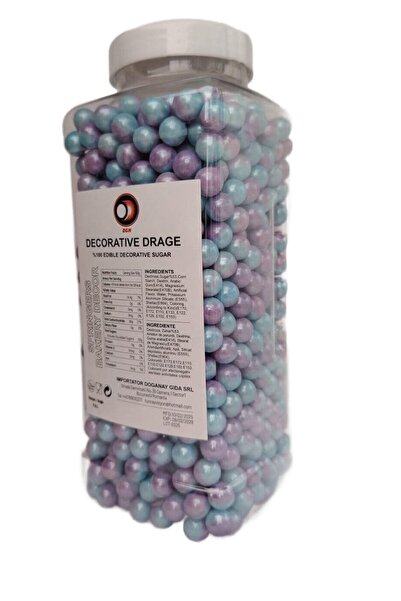 DGN Perle de zahăr sidefate turcoaz și violet 1kg