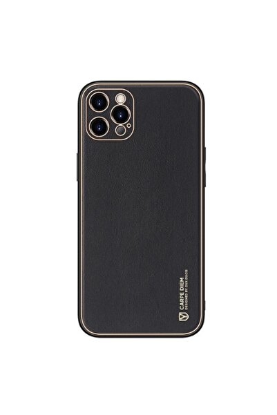 Dux Ducis Yolo Series Δερμάτινη θήκη για iPhone 12 Pro (Μαύρο)