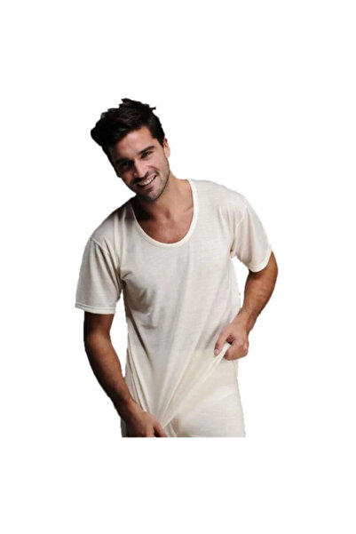 Hasyün Men's 100% Merino Wool Short Sleeve Thermal Undershirt