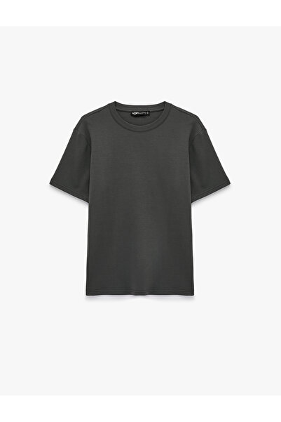 Koton Regular Fit Crew Neck Cotton Tok Fabric Short Sleeve Basic T-Shirt