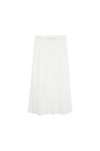 Vero Moda Fustă midi de damă 10343485 Albă