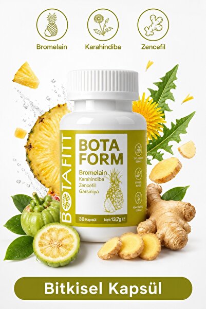 Botafitt BOTAFORM Bitkisel Ekstre Kompleksi – Bromelain ve Zencefil Tarçın Ka...