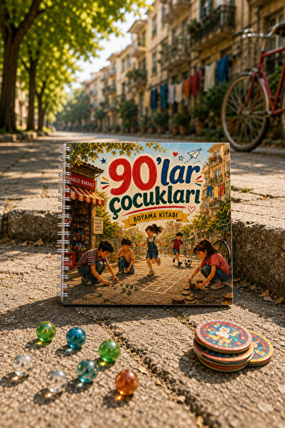 Z&R CRAFT 90’lar Çocukları Boyama Kitabı | Nostaljik Mahalle Oyunları | Yetiş...