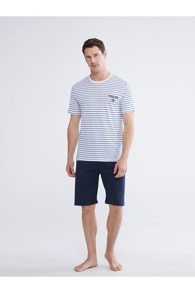 LC Waikiki Peak New Season Standard Fit Striped Men's Pajama Set