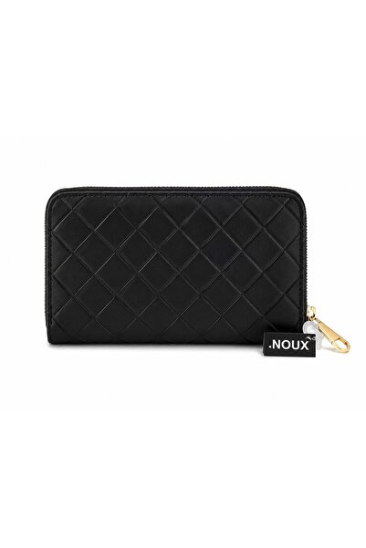 NOUX Premium Örgü Desenli Fermuarlı Cüzdan