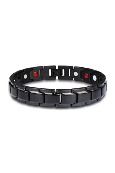 CRM Men's bracelet, CRM, magnetic, adjustable, 20 cm, black