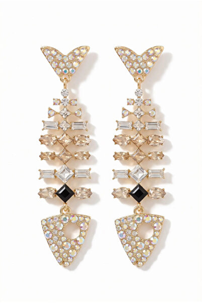 LYRA Bags & Accessories Lyra Siren Fish Figure Stone Dangle Earrings for Women