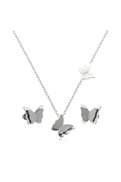 AMALFİ Σετ Κοσμημάτων Callajewels με Κολιέ και Σκουλαρίκια από Ατσάλι