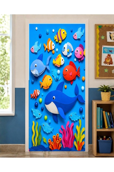 PROMISEBACKDROP2 زينة باب مرنة مقاس 190x75 سم، زينة باب من القماش، بتصميم الح...