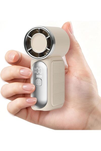 AUAUY Portable Handheld Mini Fan, 6 Adjustable Fan Speeds, USB-C Rechargeable...