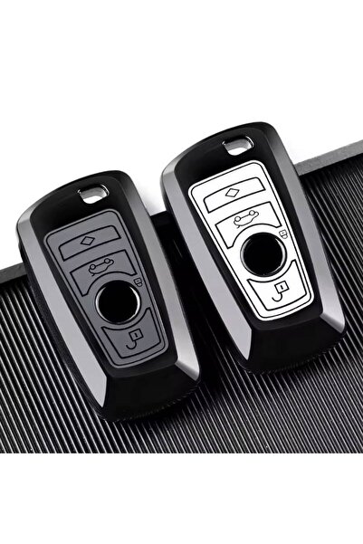 keymatik For Bmw Smart Key Case Luxury Tpu Protective Cover Gray / White with...